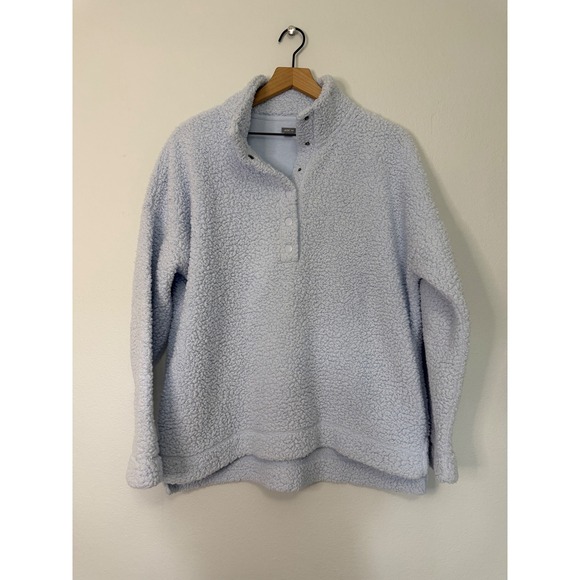 aerie Tops - Aerie - Cloud Fleece Sherpa Quarter Snao Pullover Sweatshirt Size Medium